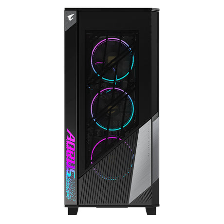 GIGABYTE GB-AC500G ST carcasas ordenador Vidrio, Plástico, Acero Midi Tower PC Negro
