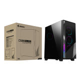 GIGABYTE GB-AC500G ST carcasas ordenador Vidrio, Plástico, Acero Midi Tower PC Negro