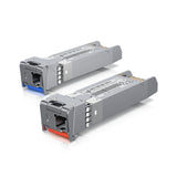 Módulo SFP monomodo UBIQUITI UACC-OM-SM-10G-S-2, 10Gbps, LC, 10km de alcance