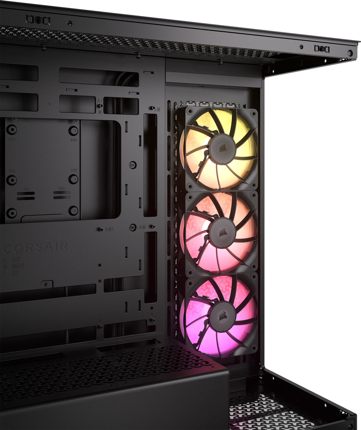 Corsair iCUE LINK 3500X RGB Midi Tower Negro, EATX, Acero, Vidrio templado
