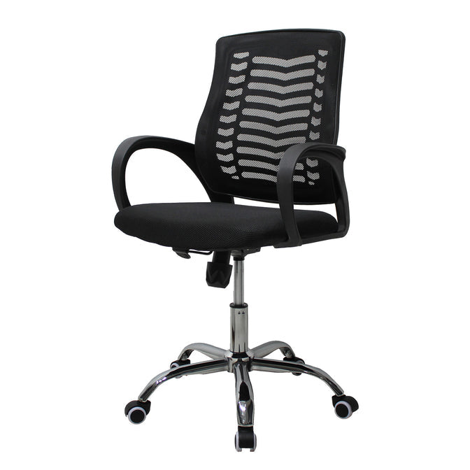 mundo in SILL0903716 silla para oficina o computadora asiento duro respaldo acolchado, Negro, Negro, Polipropileno