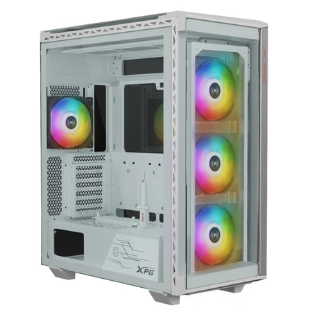 XPG BATTLECRUISER II ST Torre Media Blanca carcasas ordenador Acero inoxidable Midi Tower PC Blanco