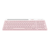 Acteck Creator Virtuos Silk MK720 teclado Ratón incluido Universal Bluetooth Español Rosa, Blanco