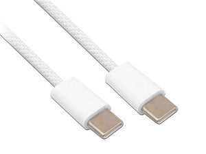 Cable USB-C Brobotix de Carga Rápida de 1m, Color Gris, Transferencia de Datos de Alta Velocidad