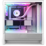 NZXT H5 Flow RGB Midi Tower Blanco, ATX, EATX, Micro ATX, CC-H52FW-R1 | Gabinetes de computadora