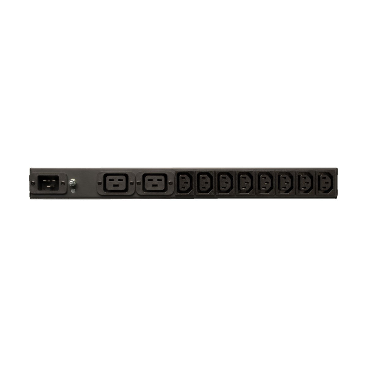 Tripp Lite PDUH20DV PDU Básico Monofásico de 1.6-3.8kW de 100V ~ 240V, 14 Tomacorrientes (12 C13 y 2 C19), C20 con Adapt