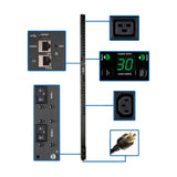 Tripp Lite PDUMV30HVNETLX PDU Monofásico Controlable de 5.5kW - Interfaz LX, Tomacorrientes de 208V ~ 230V (20 C13 y 4 C