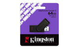 Kingston Technology 64GB Portable USB 3.2 Gen 1 DataTraveler Exodia S (Black/Black) Memoria Flash 64 GB USB tipo A 3.2 Gen 1 (3.1 Gen 1) Si