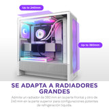 NZXT H5 Flow RGB Midi Tower Blanco