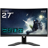 GIGABYTE G27FC A 27" Monitor de Juego Curvo FHD - 1920 x 1080, 1500R, 165Hz, 1ms, 250 cd/m², FreeSync Premium, HDMI 1.4, Displayport 1.2 Monitor 68,6 cm (27") 1920 x 1080 Pixeles Full HD Edge LED Negro