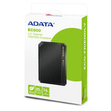 CARCASA ADATA EC600-BCB EXTERNA PARA HDD/SSD DE 2.5 PULGADAS 85% DE PLÁSTICO PCR(RECICLADO POST-CONSUMO) INTERFAZ USB 3.