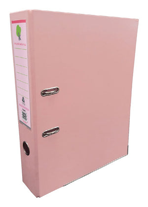 Techmakro FI613990 carpeta de cartón Carta Rosa, Anillo D, Almacenamiento, Cloruro de polivinilo (PVC)