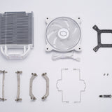 Cooler Master Hyper 212 Halo White Procesador Enfriador de aire 12 cm Blanco, 650 RPM, 2050 RPM