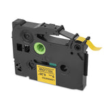 Qian QZe-621 cinta para impresora de etiquetas Negro sobre amarillo TZe, P-Touch labelers that print on 9mm TZe label ta