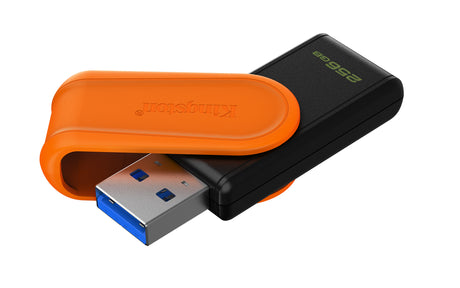 Kingston Technology 256GB Portable USB 3.2 Gen 1 DataTraveler Exodia S (Black/Orange) Memoria Flash 256 GB USB tipo A 3.2 Gen 1 (3.1 Gen 1) Si