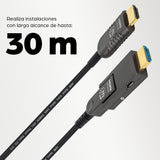 Manhattan 355193 Cable 30 m HDMI tipo A (Estándar) HDMI tipo D (Micro) Macho