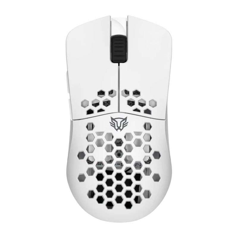 Balam Rush BR-936866 ratón Juego Ambidiestro RF inalámbrico + bluetooth Óptico 10000 DPI, Blanco