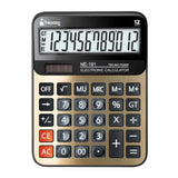 Nextep NE-191 calculadora Escritorio Calculadora básica Negro, Oro, 12 dígitos, Batería/Solar