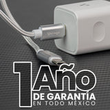 CABLE VORAGO USB C - USB C 1 METRO CARGA RAPIDA BLANCO CAB-124 WH