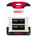 Kingston Technology 64GB 3200MT/s DDR4 CL20 SODIMM (Kit of 2) FURY Impact Memoria RAM 20 64 GB 2 x 32 GB DDR4