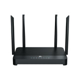 Netis System NX31 router inalámbrico Gigabit Ethernet Doble banda (2,4 GHz / 5 GHz) Negro, Wi-Fi 6 (802.11ax), Enrutador