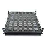 StarTech.com Estante Bandeja Deslizante Perforada Telescópica para Armario Rack de Profundidad Ajustable - 2U 22.7kg Acc