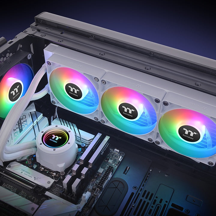 Thermaltake TH360 V2 ARGB Procesador Kit de enfriamiento líquido 36 cm Blanco 1 pieza(s)