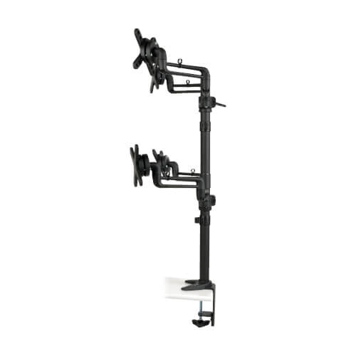Tripp Lite DDR1327SQFC Soporte Cuádruple de Escritorio Articulado de Brazo Flexible de Movimiento Co