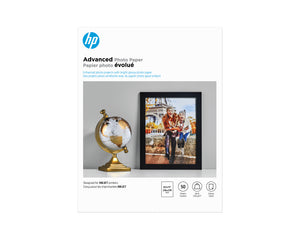 HP Advanced Photo Paper, Glossy, 65 lb, 8.5 x 11 in (216 x 279 mm), 50 sheets