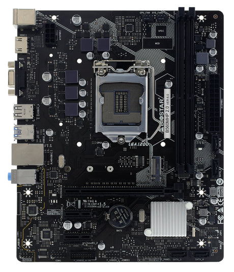 Biostar B560MHP 2.0 placa base Intel B560 LGA 1200 (Socket H5) Micro ATX, Intel® Celeron®, Intel® Pentium®, DDR4-SDRAM