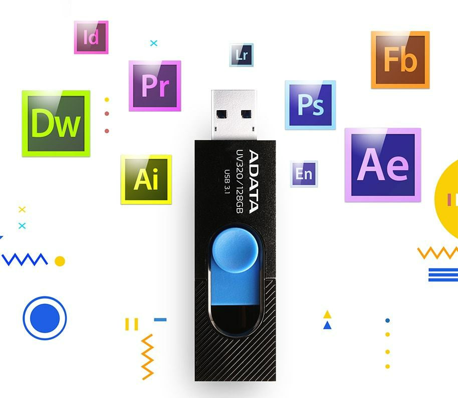 ADATA UV320 Memoria Flash 128 GB USB tipo A 3.2 Gen 1 (3.1 Gen 1) Si