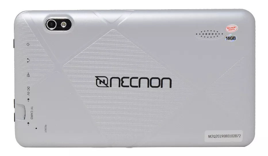 Necnon M002Q-2 Allwinner 16 GB 17.8 cm (7") 2 GB Android 10 Platino, 1024 x 600 Pixeles