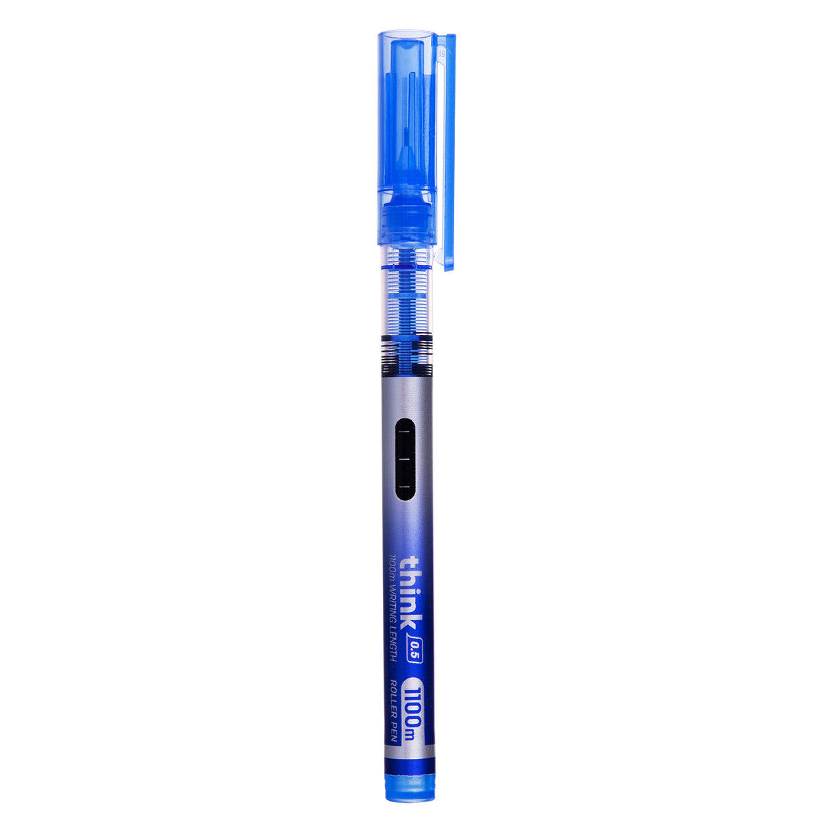 Boligrafo de gel Deli azul punto fino 0.