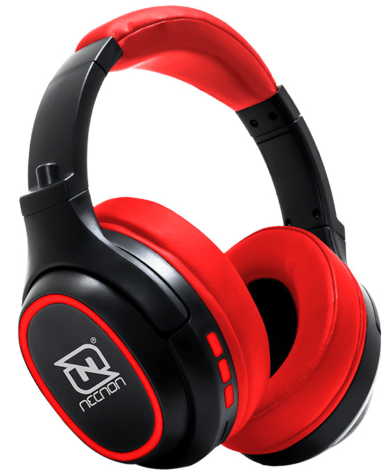 Necnon NBH-02 Auriculares Inalámbrico y alámbrico De mano Música USB Tipo C Bluetooth Rojo