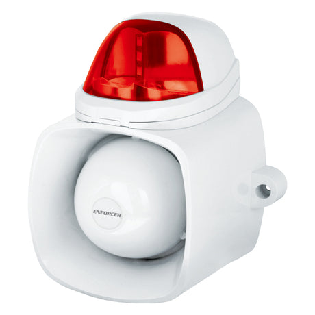 SECO-LARM SH-816S-SQ/R sirena Sirena con cable Rojo, Blanco