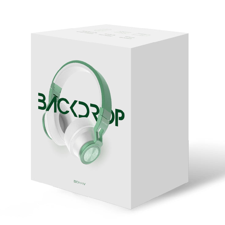BACKDROP BDH-1V audífono y auriculare Auriculares Inalámbrico Diadema Llamadas/Música USB Tipo C Bluetooth Verde, Blanco