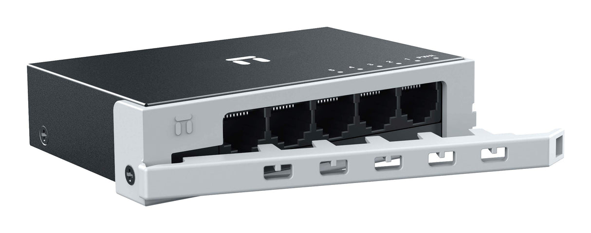 Netis System ST105D dispositivo de redes Fast Ethernet (10/100) Plata, Bidireccional completo (Full duplex)