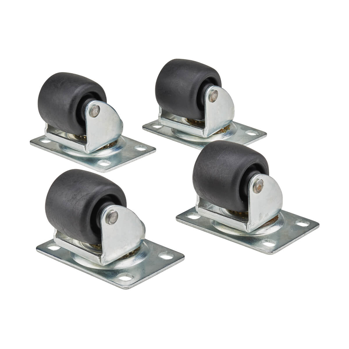 Tripp Lite SRCASTER Juego de ruedecitas SmartRack, paquete de 4 Accesorios para rack Negro 249,5 kg 2,72 kg