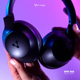 DIADEMA HPB-505 BLUETOOTH 5.0 CON ANC, 60 HRS DE AUTONOMÍA CON SONIDO PREMIUM, SUPER BASS Y BAJA LATENCIA