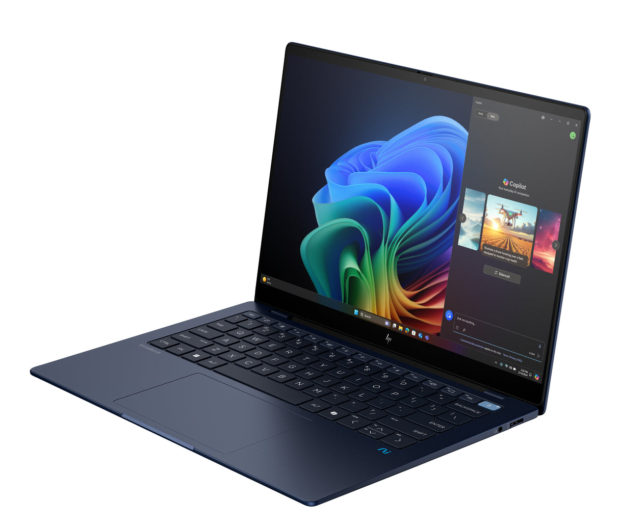 HP EliteBook Ultra G1q Copilot+ PC Snapdragon X1E-78-100 Computadora portátil 35.6 cm (14") Pantalla táctil 2.2K 32 GB LPDDR5x-SDRAM 1 TB SSD Wi-Fi
