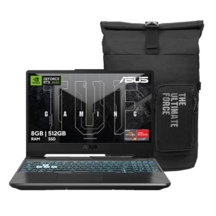 LAPTOP ASUS Gaming TUF FA506NF-HN030W 15.6" R5-7535HS 3.3Ghz 8GB 512GB PCIE G4 SSD NV RTX-2050 4GB Win 11 Home
