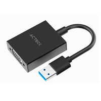 Acteck Shift Plus AV410 0.15 m USB tipo A VGA (D-Sub), Macho, Hembra, Derecho