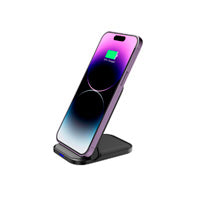 Cargador ACTECK de Escritorio Energon S-Mate CI710 Base Plegable+ Inalámbrica 15W / Para Smartphones / Negro