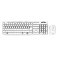 Combo ACTECK 2 en 1 Inalámbrico Creator Prime MK225 / Teclado Clásico Multimedia + Mouse Ergonómico / 2.4 MHz / 1600 DPI / Teclado 100% + Teclas de membrana / 1xBat AAA + 1xBat AA Incluidas / Advanced Blanco