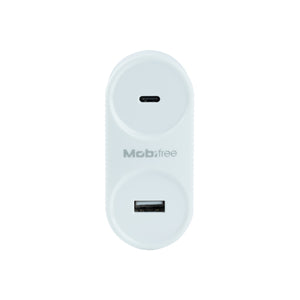 Mobifree MB-923354 cargador de dispositivo móvil Universal Blanco Corriente alterna Carga rápida Int