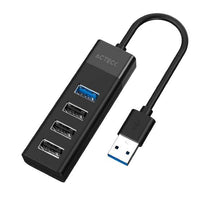 Acteck AC-937061 nodo concentrador USB 3.2 Gen 1 (3.1 Gen 1) Type-A, Acrilonitrilo butadieno estireno (ABS), 165 mm