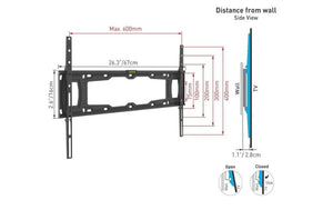 Barkan Mounting Systems E400+ soporte para TV 2,29 m (90") Negro