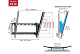 Barkan Mounting Systems E310+ soporte para TV 165,1 cm (65") Negro