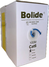 Bolide CCA 550Mhz Cat6 Cable cable de red Azul 100 m Cat6a U/UTP (UTP)