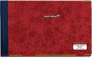 Estrella 0123 cuaderno y block 96 hojas Rojo